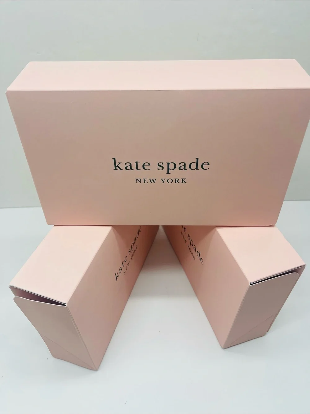 Kate Spade New York Empty Gift Boxes Set of 3 Authentic New Rectangular Boxes